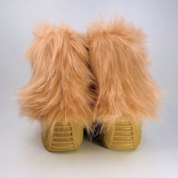 Jeffrey Campbell Platform Derby Pink Faux Fur Bootie - Picture 11 of 14